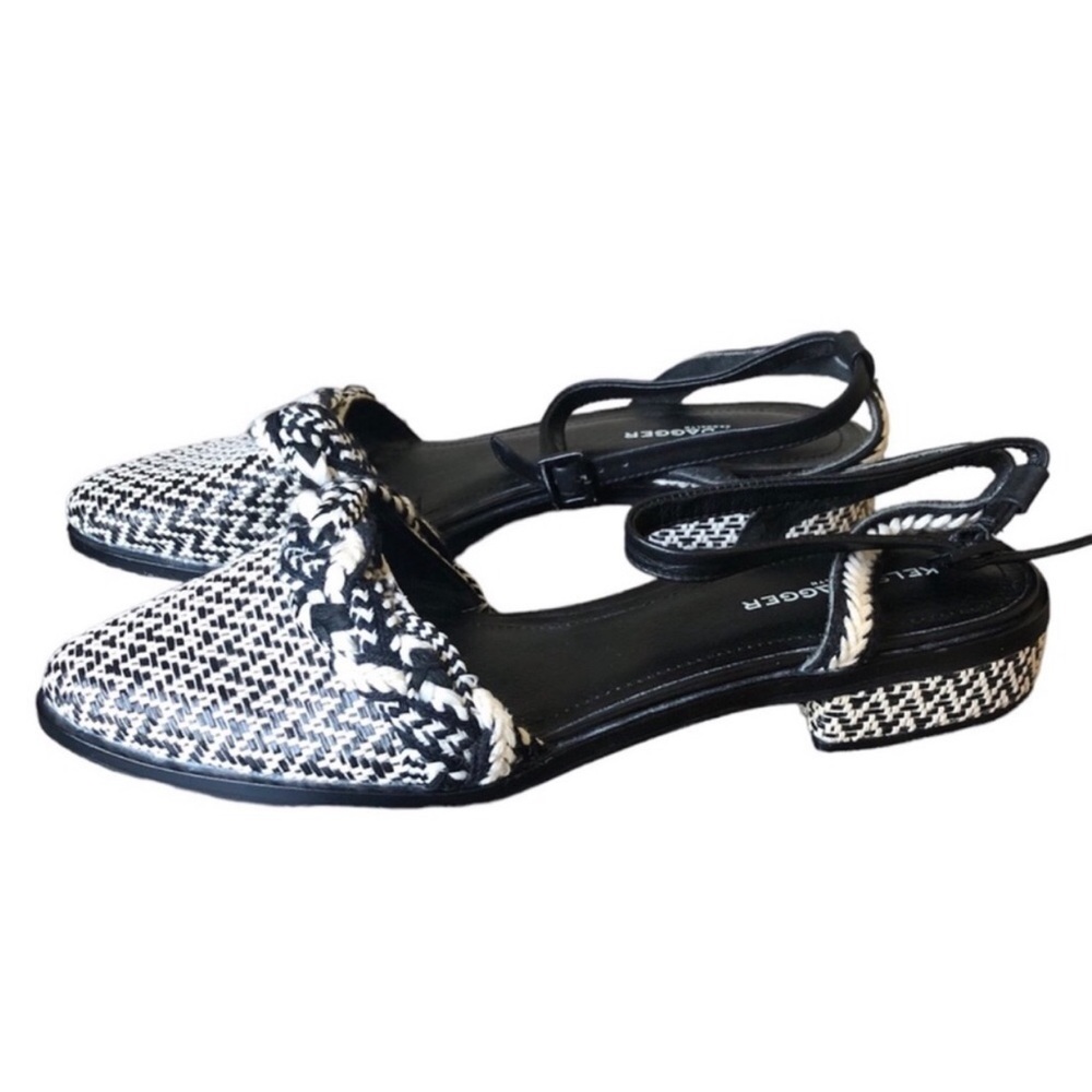 NEW Kelsi Dagger Woven Slingback Pointed Flats Size 9